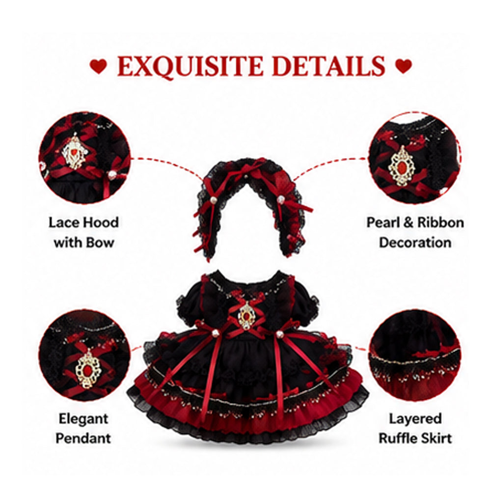 Gothic Princess 400% doll Dress Set