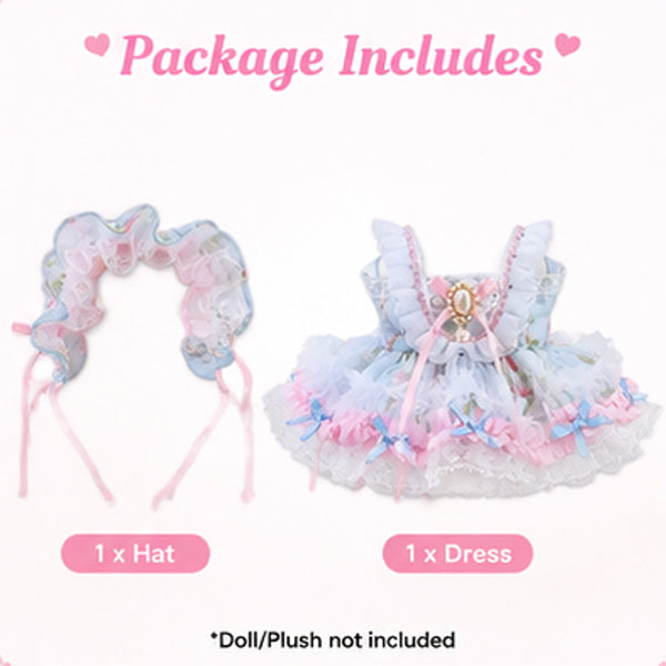 40cm Cotton Doll,Wings, Lolita Dress, Doll Costume  400% Doll Outfit, Dreamy Gradient