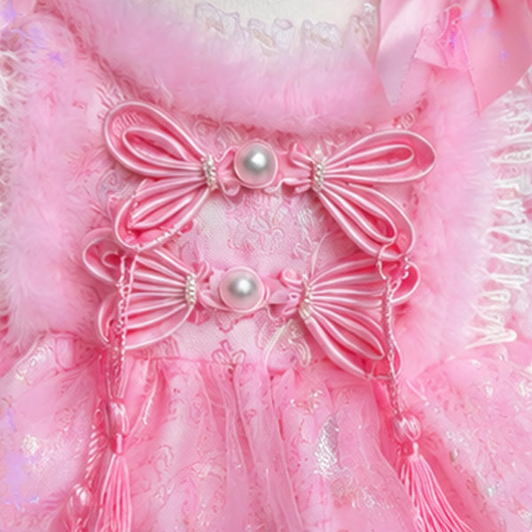 Pink outfit for 400% dolls，40cm Doll Fairy Princess Dress Set